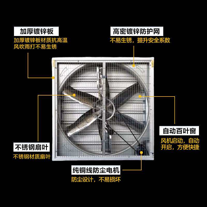 重锤式负压风机大功率风机工业排气扇大风量畜牧养殖风机