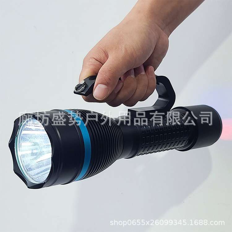 带方位灯IP66户外防水防汛救灾应急搜救手提式防爆探照灯