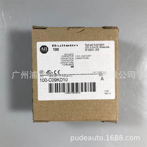 AB交流接触器100-C09KD10  110V原装现货100-C09*10,100-C09D10