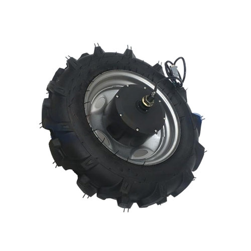 20寸48v1200w200N无刷有齿低速大扭矩轮毂电机沙地田地农用人字胎