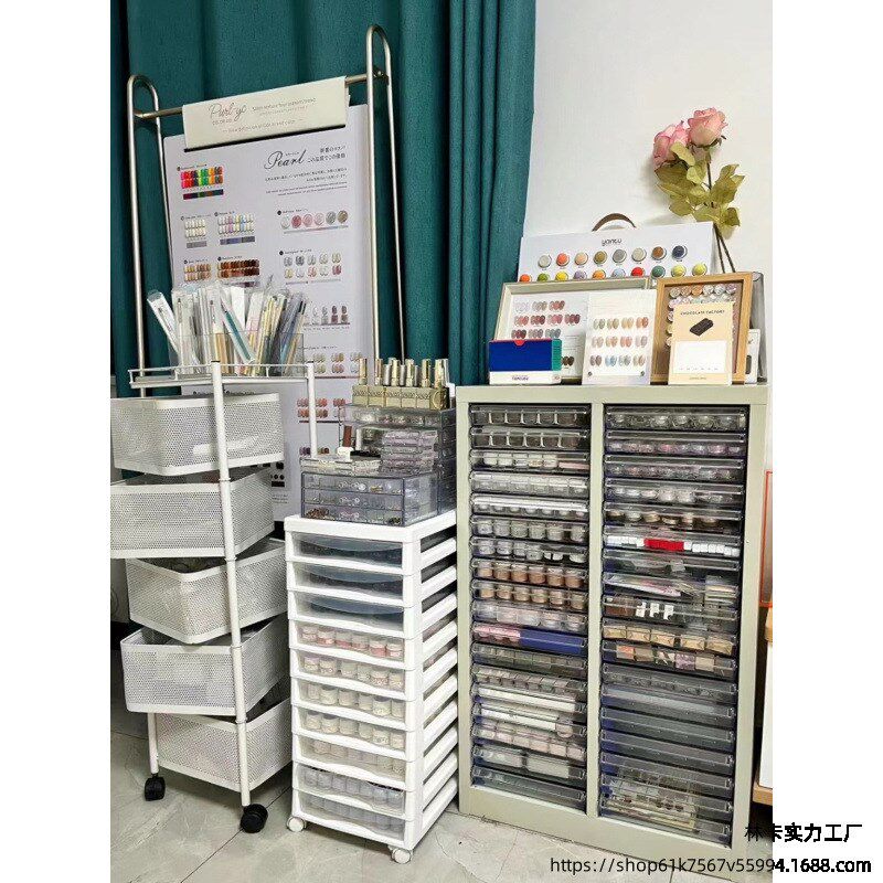 烘焙模具资料柜财务票据柜布样x柜A4美甲收纳甲油胶柜抽屉式储物