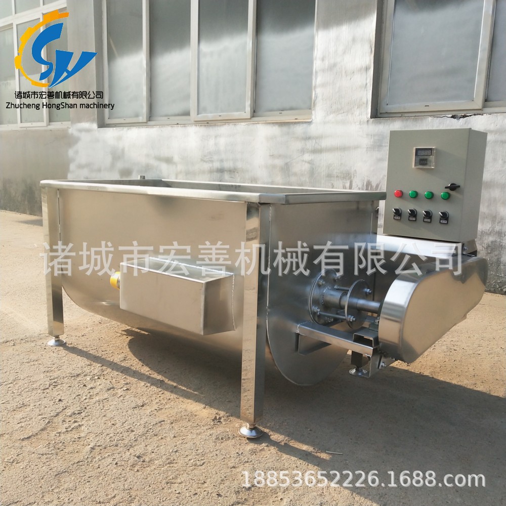 全自动搅拌家禽浸烫锅不锈钢