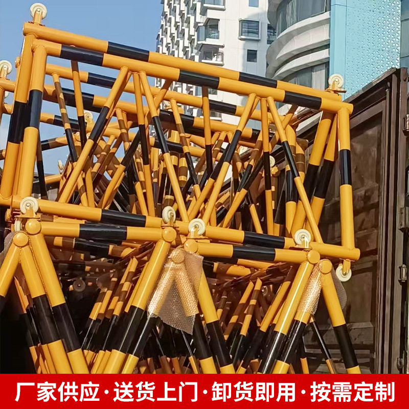 拒马护栏路障防冲撞万向轮