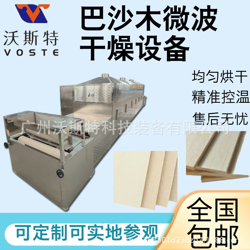 隧道式微波木材杀虫卵烘干机
