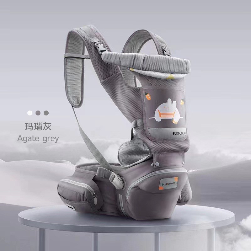 婴儿腰凳双肩宝宝背带多功能前抱两用轻便抱抱托坐凳Y外出抱娃神
