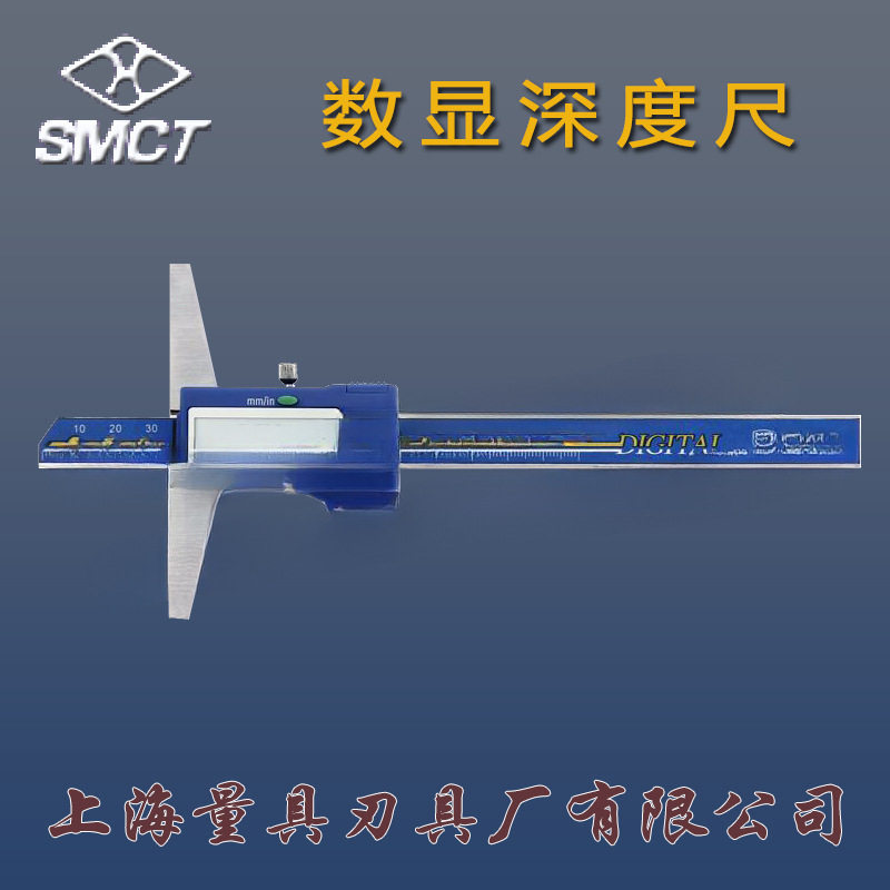 上海上量数显深度尺0-200/300mm电子深度游标卡尺