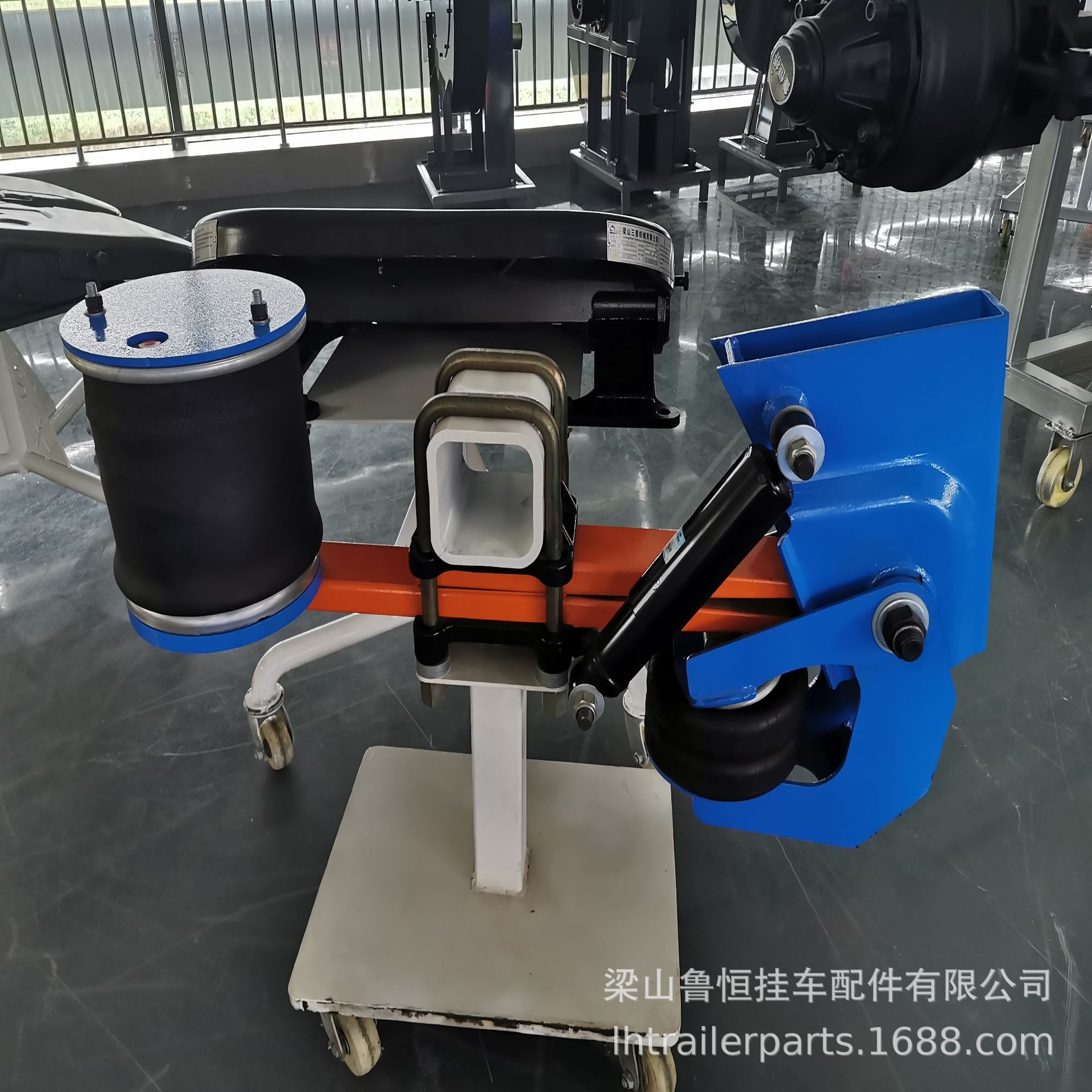挂车半挂车德式悬架挂车配件厂家直销空气悬架悬挂半挂车车桥
