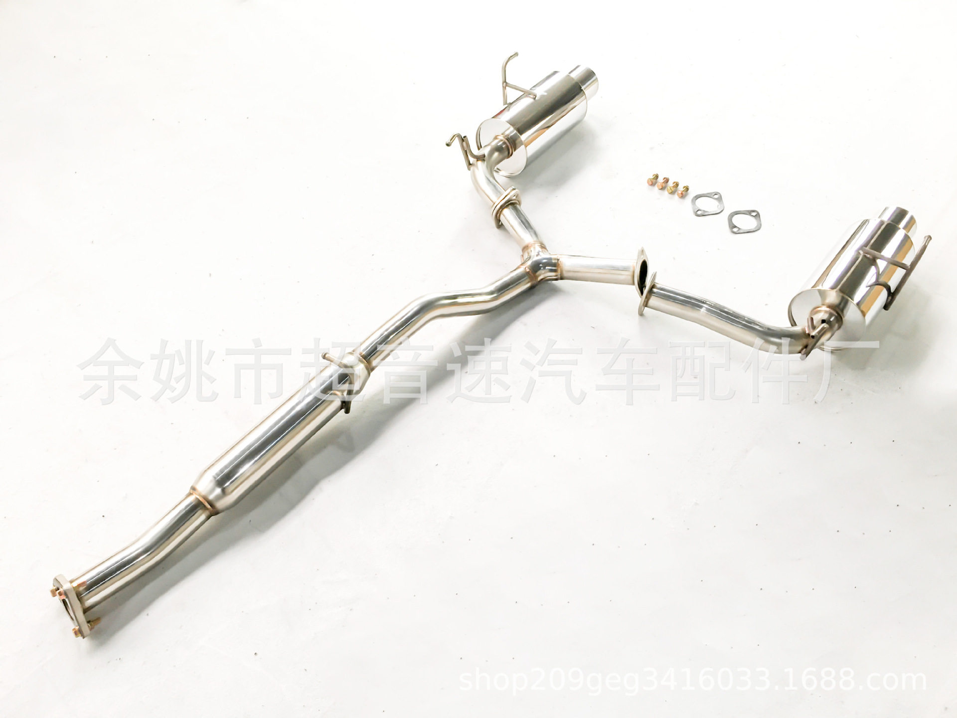汽车排气系统改装适用于00-06 S2000海外仓代发不锈钢猫背排气管
