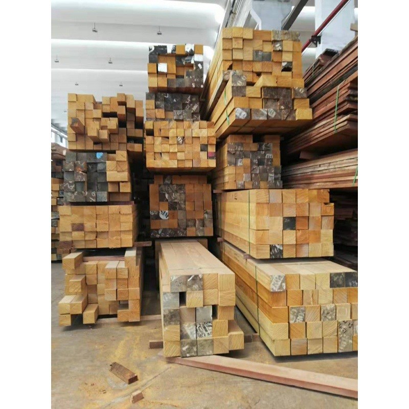 奥坎工程料 大板料 防腐木奥z坎 菠萝格户外地板规格料 实木硬料