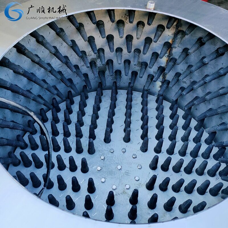 牛头蹄羊头蹄筒式水洗脱毛机