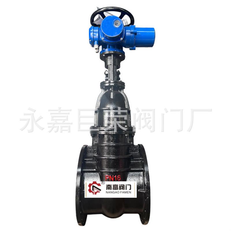 南高阀门供应 Z941T-16Q双向球墨铸铁闸阀 明杆法兰电动闸阀