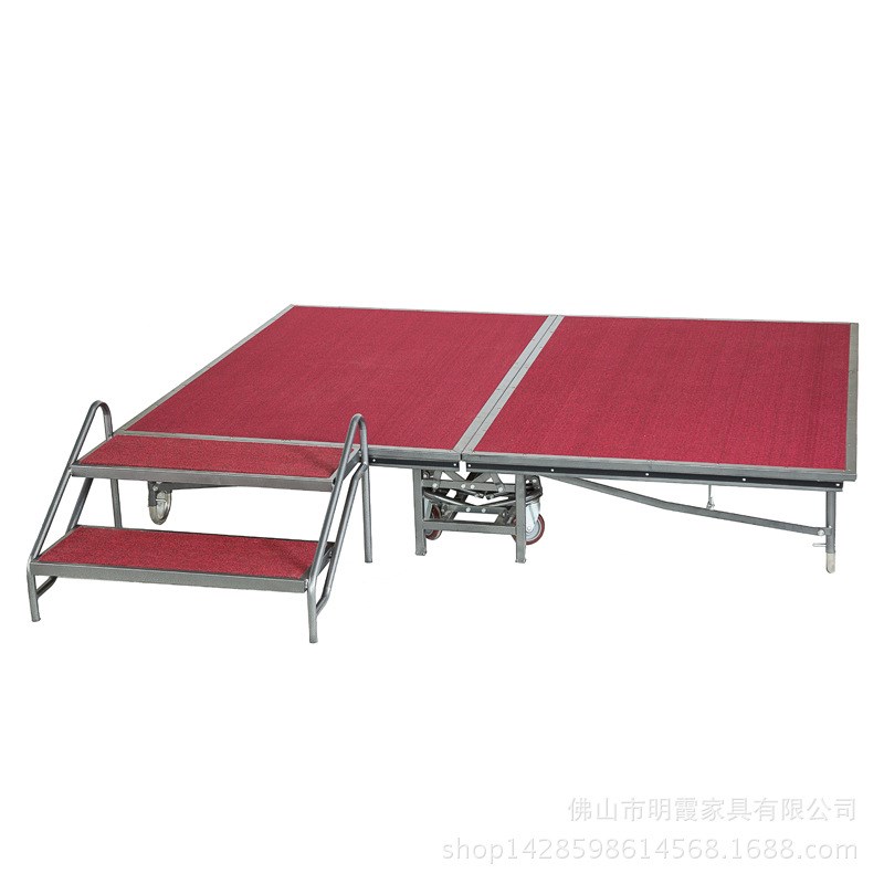 供应折叠舞台阶梯舞q台钢结构移动台阶活动舞台二级梯阶梯