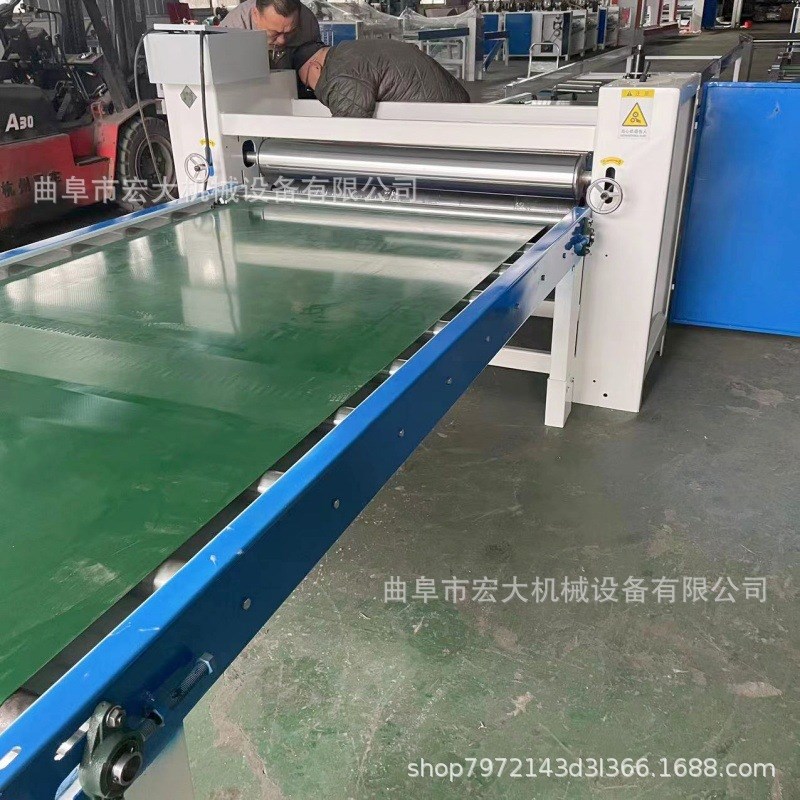 60宽双组份胶涂胶机 双面宣纸贴纸机 硅酸钙板蜂窝板X隔音板淋胶