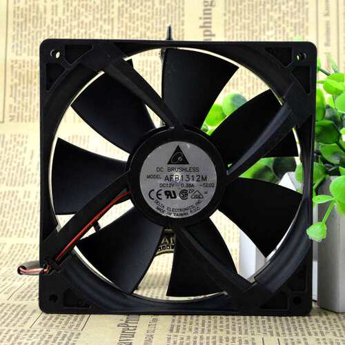 Delta/台达 13525 AFB1312M 12V 0.38A 2P双滚珠机箱风扇