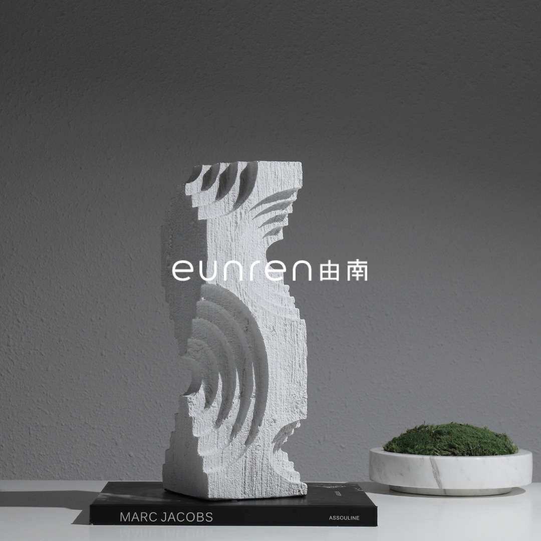 现代轻奢样板手工房间家居客厅创意几何艺术树脂工艺品装饰品