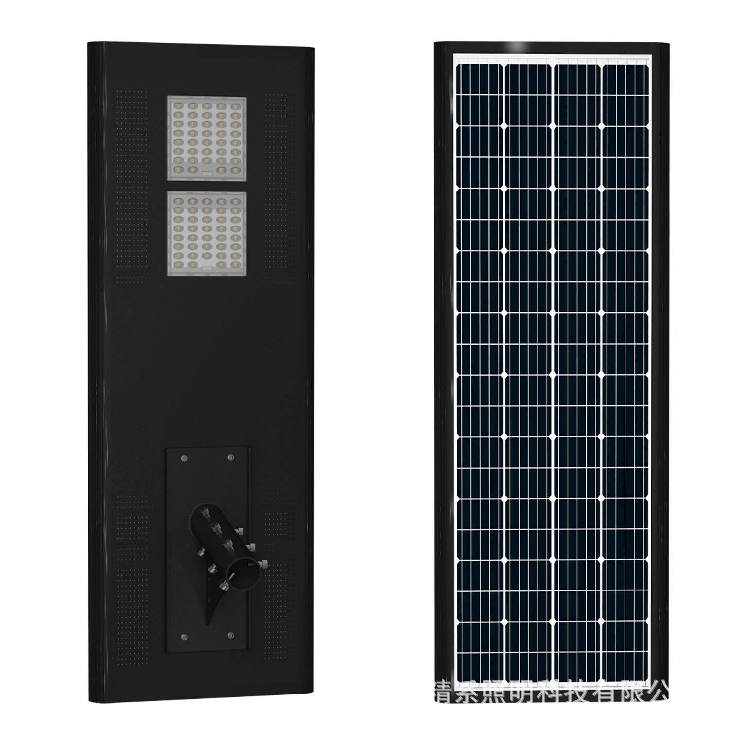 新款跨境太阳能路灯100W户外200W防水300超亮led一体化高亮度