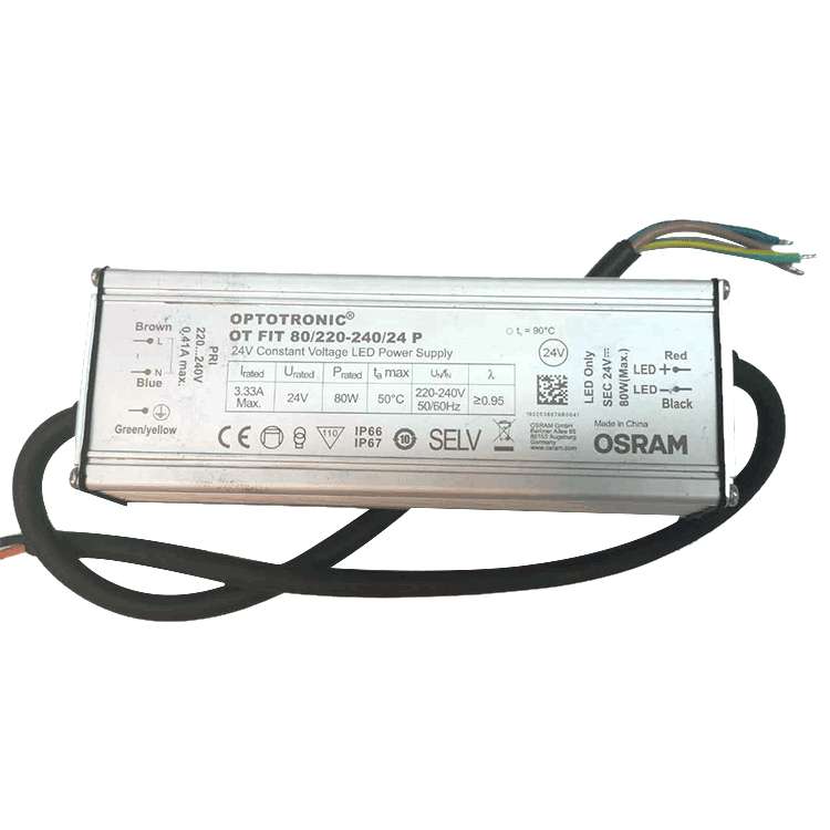 欧司朗osram户外防水电源24V恒压灯带变压器300W外置led驱动电源