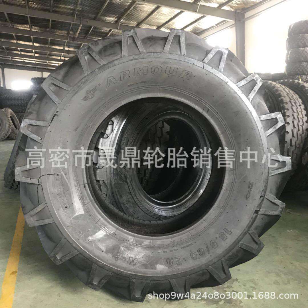工程机械伸缩臂叉车轮胎15.5/80-24人字花纹两头忙装载机真空轮胎