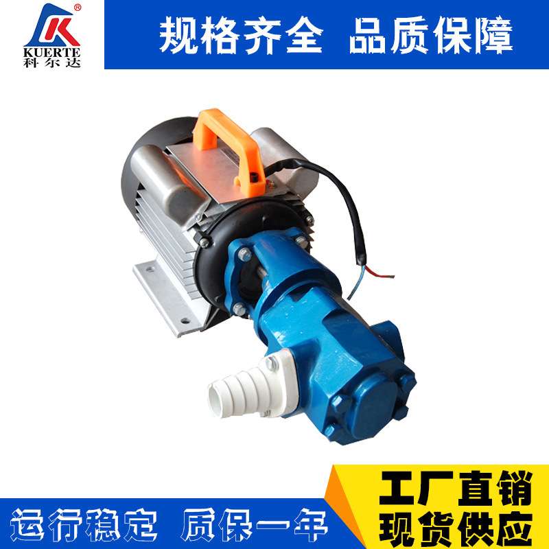 小型油泵厂家直销WCB型手提式齿轮泵使用方便输油泵可移动齿轮泵