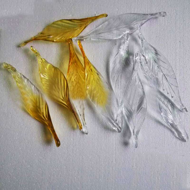 来图琉璃枫叶吊灯售楼部沙盘别墅样板间展厅琉璃造型组合吊灯