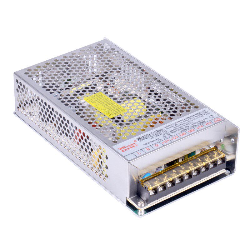 工厂生产250W大功率双路输出电源 5V12V双组输出工业开关电源现货