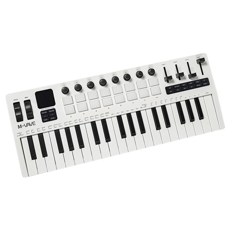 37键MIDI键盘合成器内置音源现场演奏移动便携制作电音编曲可充电图片