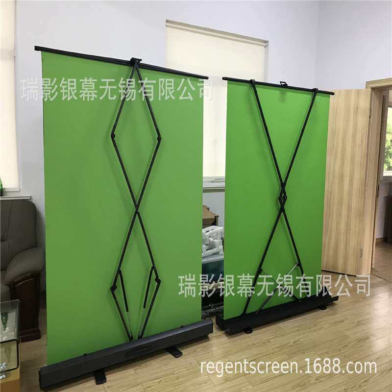 便携式加宽摄影背景布气压地拉绿布抠图背景替换网红直播拍摄道具