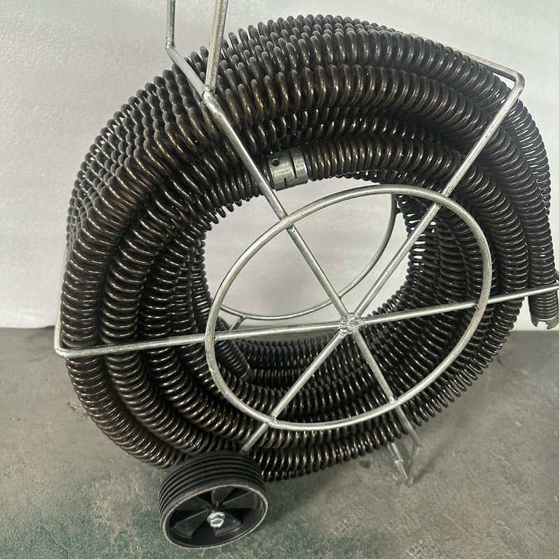 30mm室外疏通机弹簧下水道疏通器工具加粗加密软轴弹簧钢丝鞭硬簧