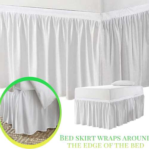 跨境学院宿舍床裙纯色百褶荷叶边床罩加长36 Dorm Room Bed Skirt