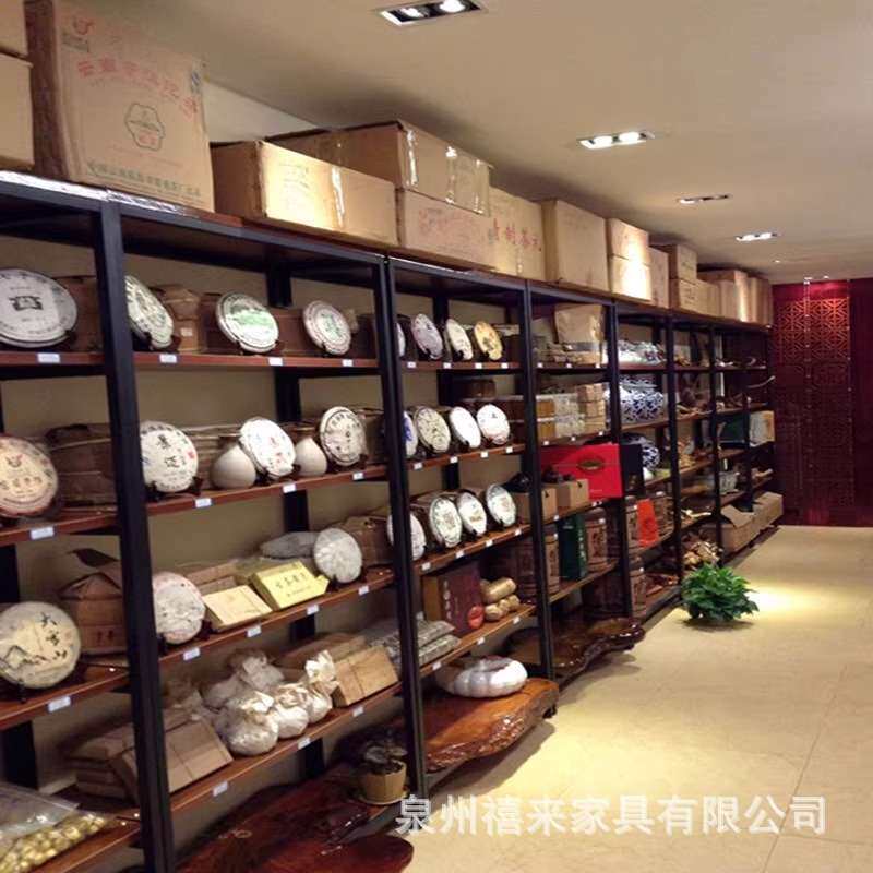 北欧实木隔断书架简易现代简约客厅书房落地书架复古置物架陈列架