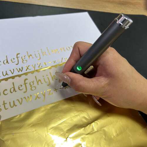 工厂直销热转印烫金笔手指烫图写字烫金器金箔纸卡木头皮革烫金笔