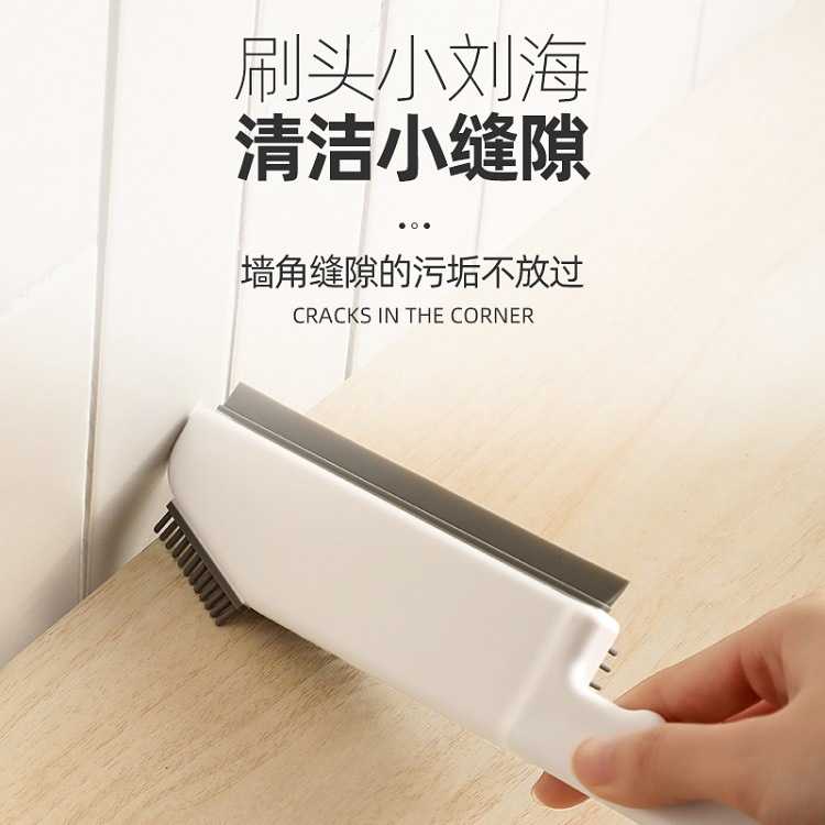 厨房浴室台面地面窗户硅胶多功能清洁刷缝隙刷刮板刷三合一清洁刷图片