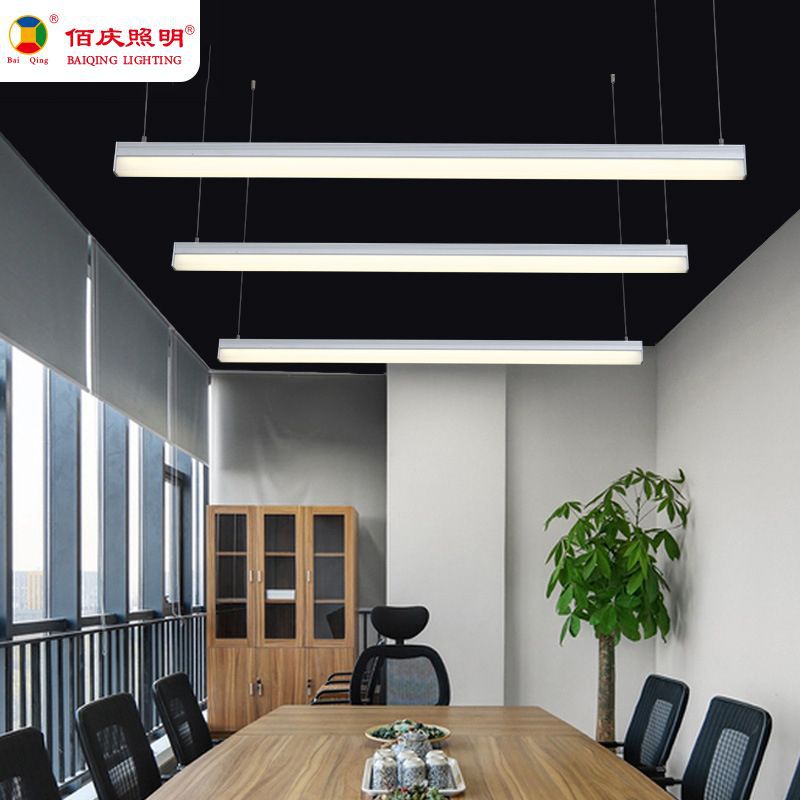 LED铝材商用长条吊线灯