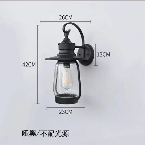 中式马灯户外壁灯防水庭院灯阳台走廊过道灯复古别墅外墙大门灯具