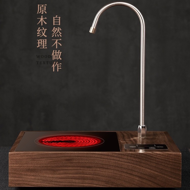 批发胡桃木茶炉上水电陶炉煮茶器家用小型电磁炉煮茶壶玻璃电热炉