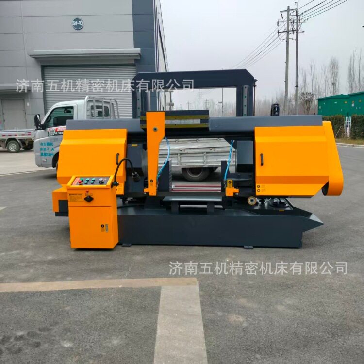 济南五机GB4260锯床双立柱龙门锯床4265金属带锯床切割范围大
