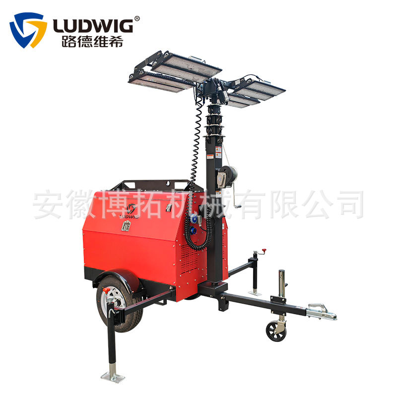 4X1000W拖车移动照明灯塔车