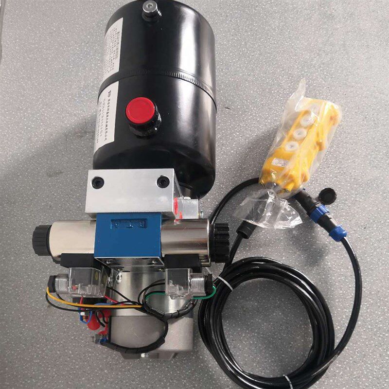 直流DC24V25kw双作s用6L卧式液压动力单元汽车尾翼电动马达液压站