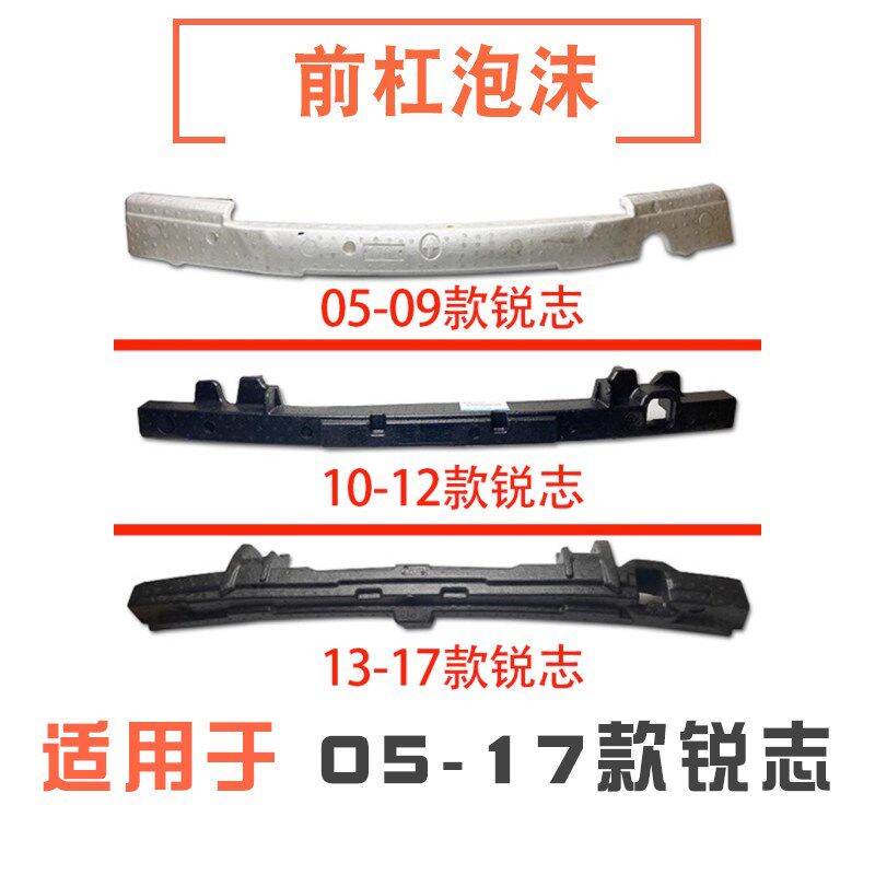 适用于05-09-10-17款锐志前保险杠泡沫前杠防撞吸能块缓冲胶泡沫