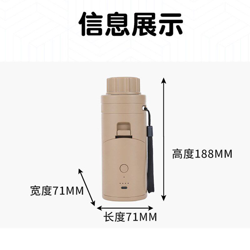 蓄电式电动打气泵手持无线便携气泵I小型多功能户外帐篷充气泵
