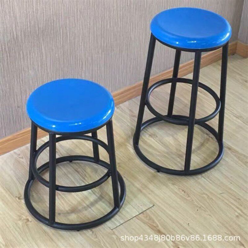 工厂流水线操作凳车p间工作凳加高圆凳玻璃钢凳子塑料面高脚凳