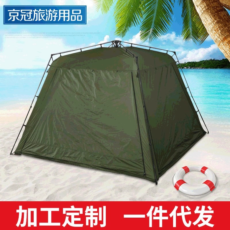 旅游户外野营自动折叠带s纱凉棚折叠帐篷 速开多人大帐篷 供应