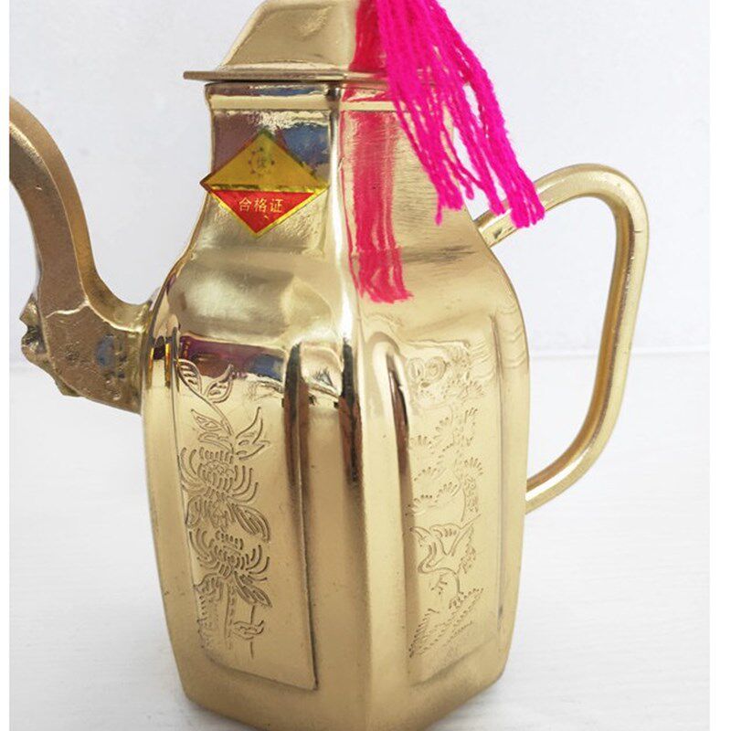 铜酒壶 家用铜壶 工艺品 w纯铜酒壶 婚庆用品 喜庆 祭祀 纯铜