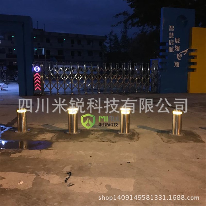 内江半自动升降柱威远可移动升降柱威刚固定门桩S阆中 反恐防撞柱