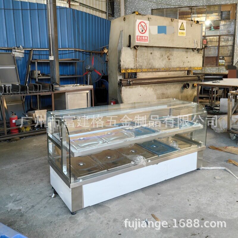 快餐保温台商用小碗菜大型中式打菜台食堂饭堂称重酒店加热设备