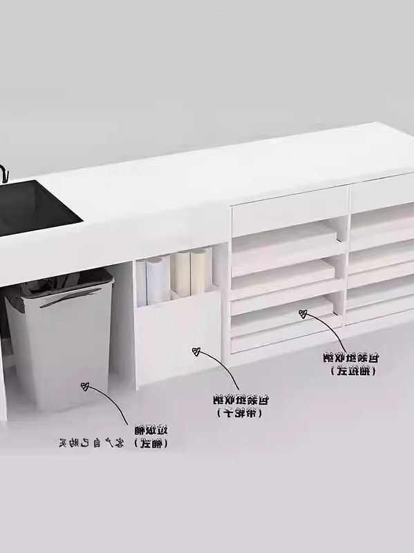 花艺操作台水吧台花店工作台收银台包花插花桌子收纳柜