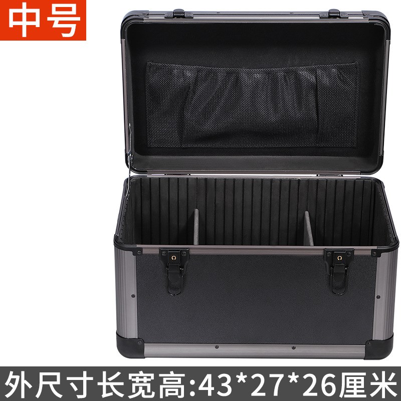 带锁多层铝合金整理o箱金属储物大号容量五金工具收纳铁盒子手提