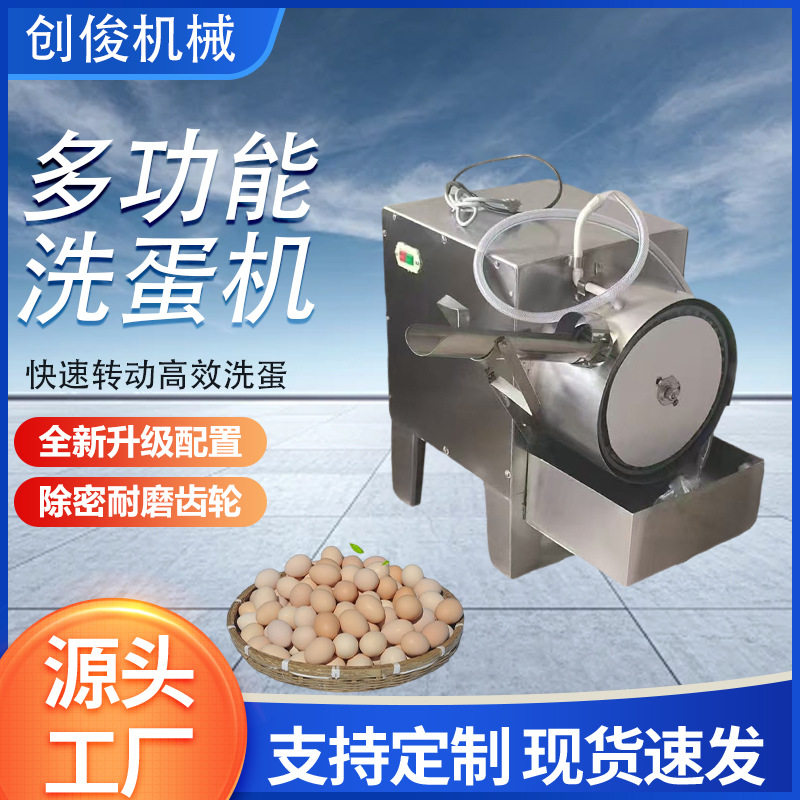 商用洗蛋机全自动小型麻酱蛋清洗机咸鸭蛋洗泥机毛刷洗蛋机厂家