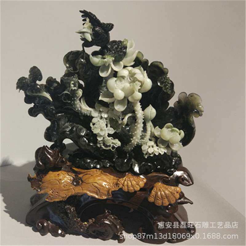 石雕花篮欧式工艺品家居装饰摆件 纳福花开富贵雕刻厂家直销