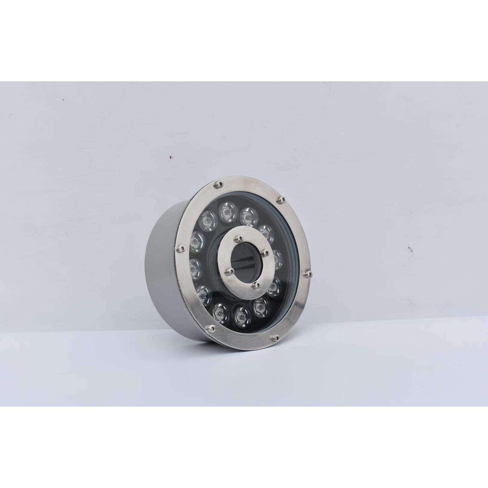 LED喷泉灯 水底灯 6w 9w 12w 18w 24w 水下灯 低压RGB 七彩水池灯